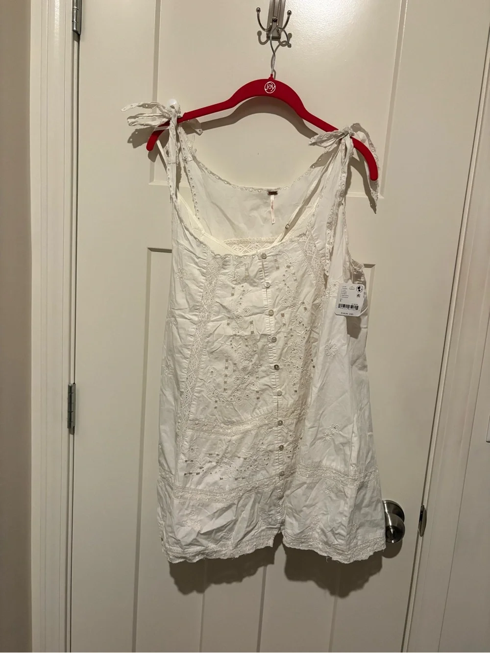 Free People Penelope Mini Dress Ivory Small NWT - Picture 3 of 5